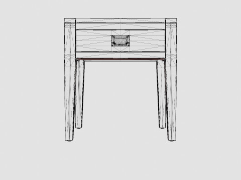 Fairfield side table English 3D मॉडल