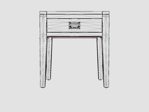 Fairfield side table English 3D Model