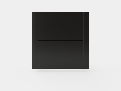 Fairfield side table black Model 3D