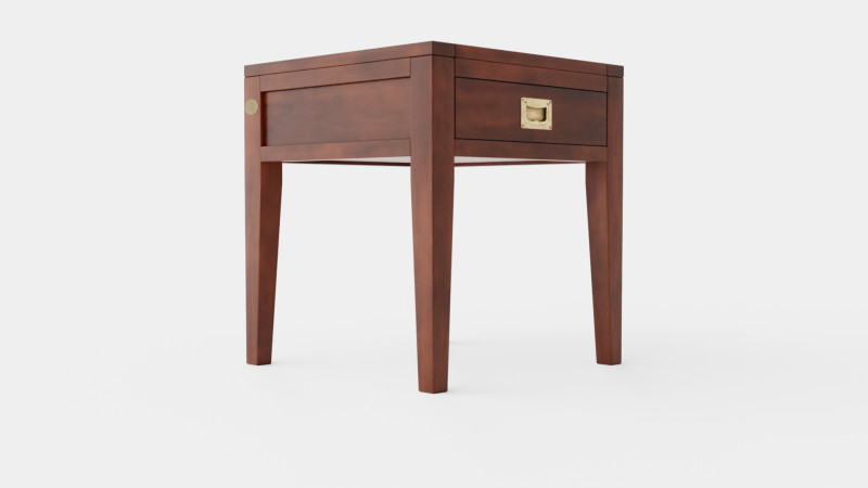 Fairfield side table rich brown 3Dモデル .c4d .max .obj .3ds .fbx .stl .blend