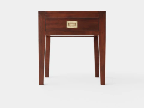 Fairfield side table rich brown 3D Model