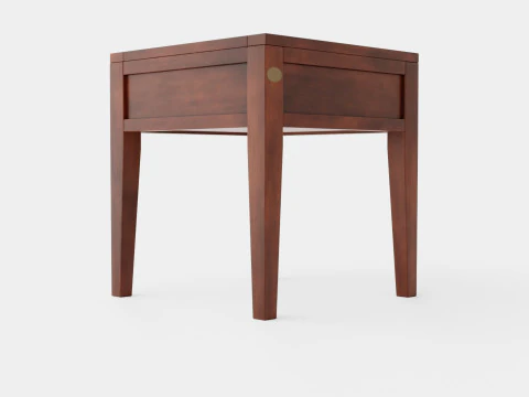 Fairfield side table rich brown 3D Model