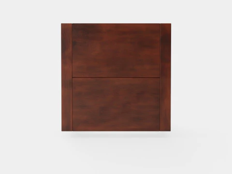 Fairfield side table rich brown 3D Model