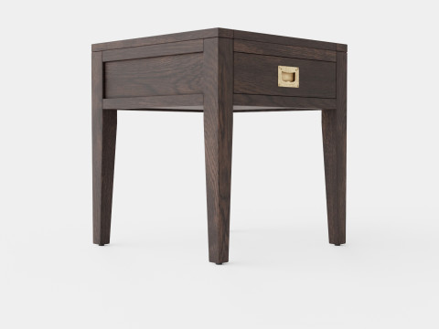 Fairfield side table wenge 3D Model