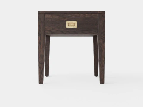 Fairfield side table wenge 3D Model