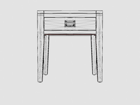 Fairfield side table wenge Modèle 3D