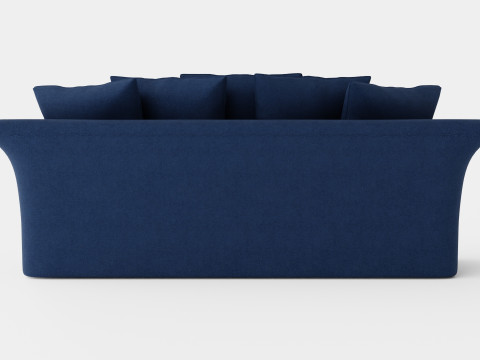 Hampton sofa 3 seat indigo 3D 模型
