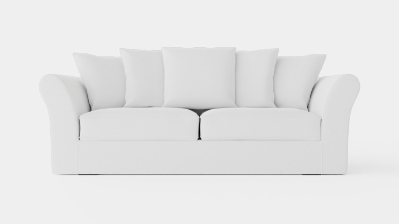 Hampton sofa 3 seat off white 3D-Modell .c4d .max .obj .3ds .fbx .stl .blend 