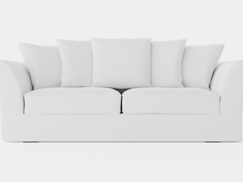 Hampton sofa 3 seat off white Modelo 3D