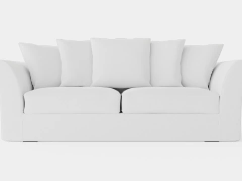 汉普顿沙发 3 座 米白色 3D 模型