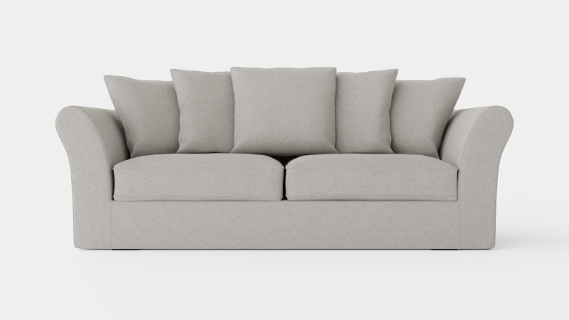Hampton sofa 3 seat sand 3D 모델 .c4d .max .obj .3ds .fbx .stl .blend 