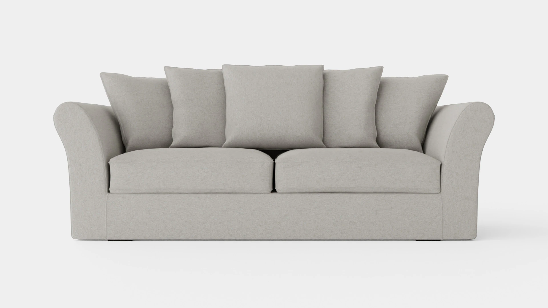Hampton sofa 3 seat sand 3D Model .c4d .max .obj .3ds .fbx .stl .blend 