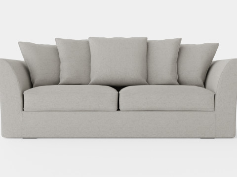 Hampton sofa 3 seat sand Modelo 3D