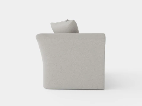 Hampton sofa 3 seat sand 3D Model