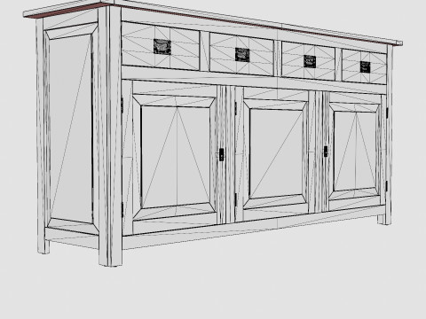 Hyannis sideboard English 3D Model