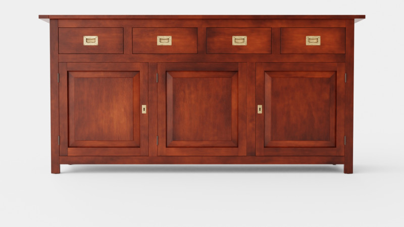 Hyannis sideboard rich brown Modelo 3D .c4d .max .obj .3ds .fbx .stl .blend 