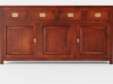 Aparador Hyannis marrom rico Modelo 3D