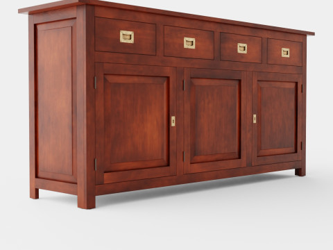 Hyannis sideboard rich brown Modelo 3D