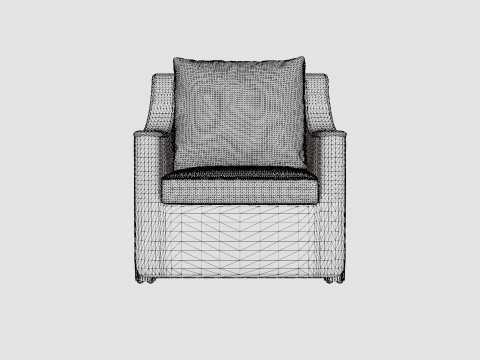 Layton armchair vintage Modelo 3D