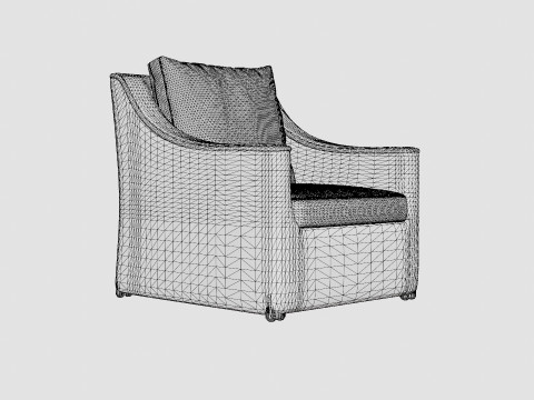 Layton armchair vintage Modelo 3D