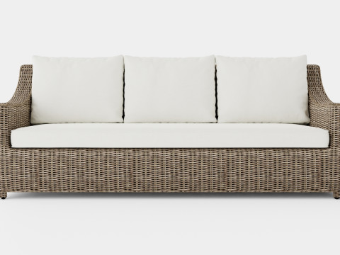Layton sofa vintage 3 seat Modèle 3D