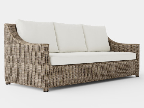 Layton sofa vintage 3 seat 3D Модель