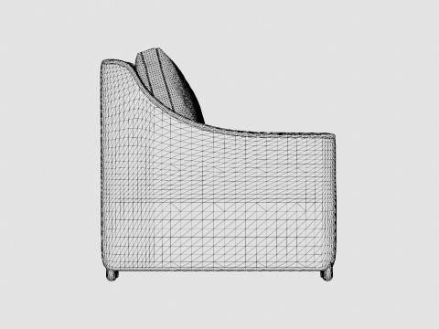 Layton sofa vintage 3 seat 3D Модель