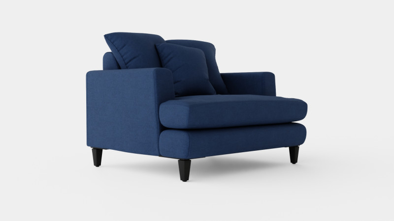 Los Angeles armchair indigo 3D Модель .c4d .max .obj .3ds .fbx .stl .blend 
