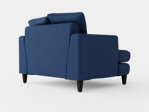 Los Angeles armchair indigo 3D Модель