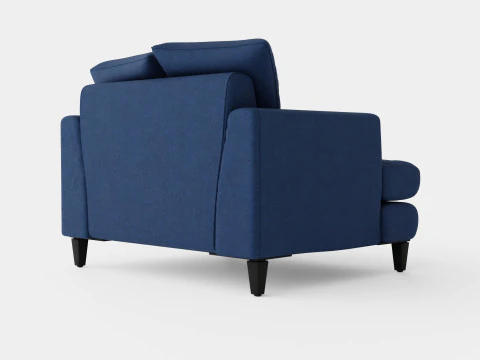 Los Angeles armchair indigo 3D Model