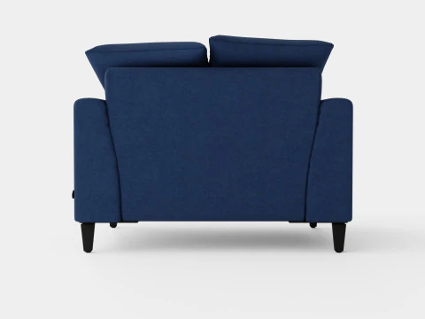 Los Angeles armchair indigo 3D Model