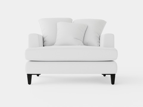 Los Angeles armchair off white 3D Model