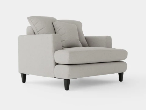 Poltrona Los Angeles areia Modelo 3D