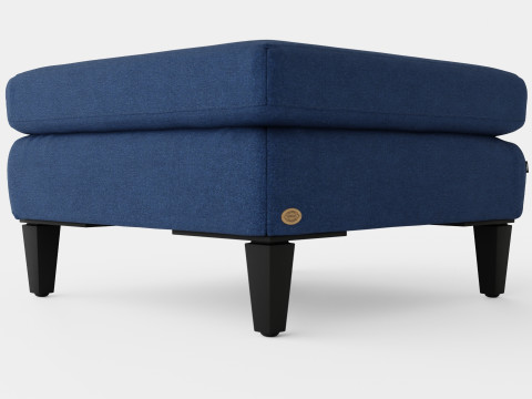 Los Angeles ottoman indigo 3D Model