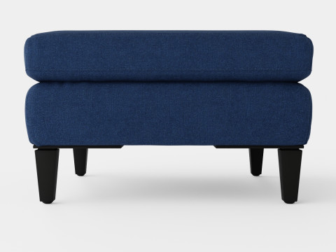 Los Angeles ottoman indigo 3D मॉडल