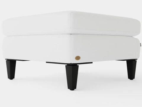 Pufe Los Angeles off white Modelo 3D