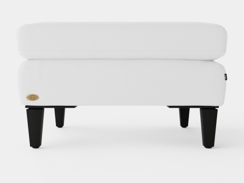 Los Angeles ottoman off white 3D मॉडल