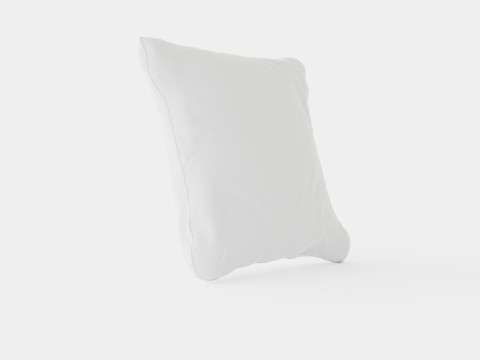 Los Angeles sofa cushion off white 3D Model