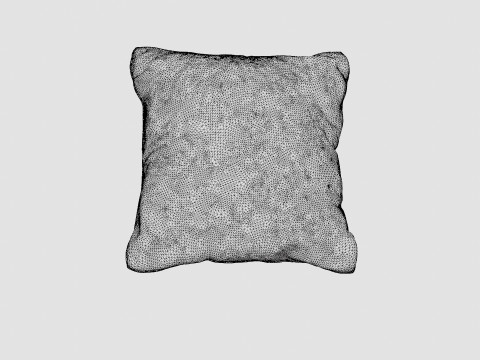 Los Angeles sofa cushion off white 3D Model