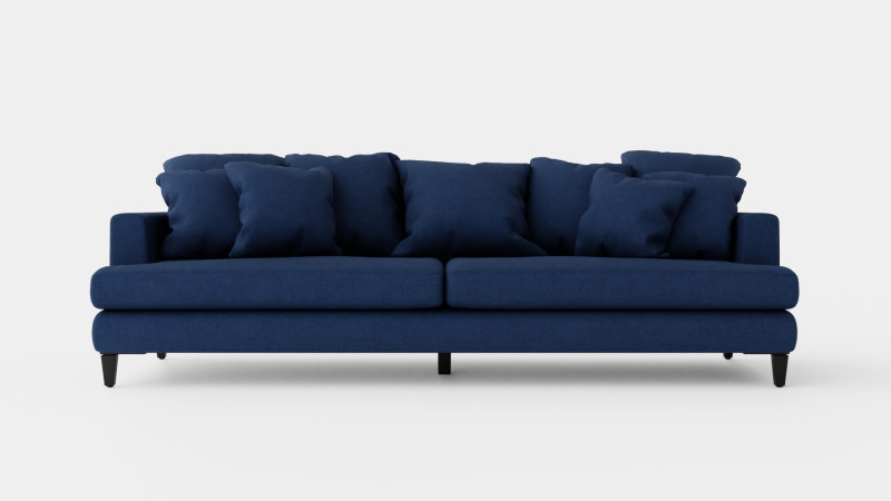 Los Angeles sofa indigo M Modello 3D .c4d .max .obj .3ds .fbx .stl .blend