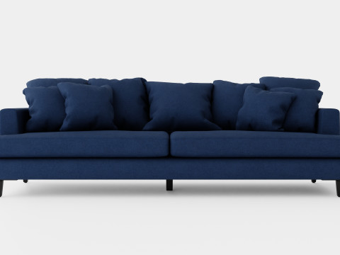 Los Angeles sofa indigo M 3D Model