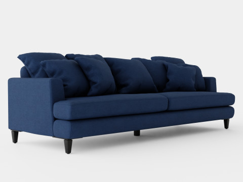 Los Angeles sofa indigo M Modello 3D