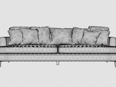 Los Angeles sofa indigo M Modello 3D