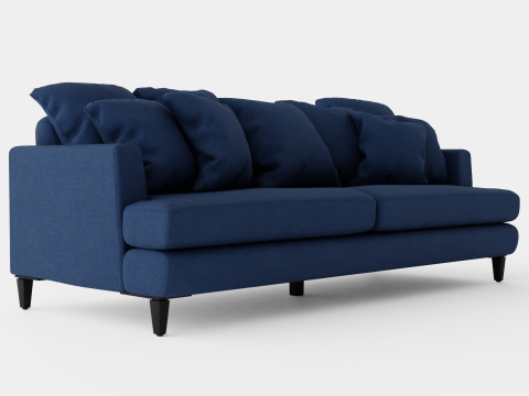 Los Angeles sofa indigo S Modello 3D