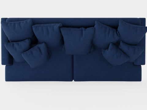 Los Angeles sofa indigo S Modello 3D