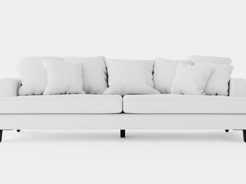 Los Angeles sofa off white M 3D Модель