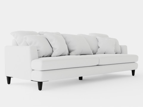 Los Angeles sofa off white M 3D 模型