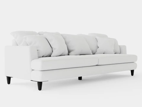 Los Angeles sofa off white M 3D Model