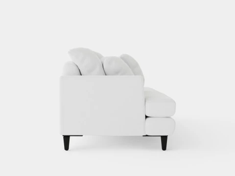 Los Angeles sofa off white M 3D Model