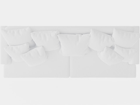 Los Angeles sofa off white M 3D 模型